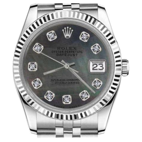 rolex datejust oyster perpetual mother of pearl dial|rolex full diamond watch price.